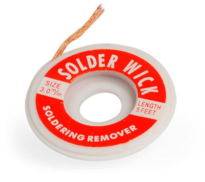 Solder wick makes your life much easier when removing solder