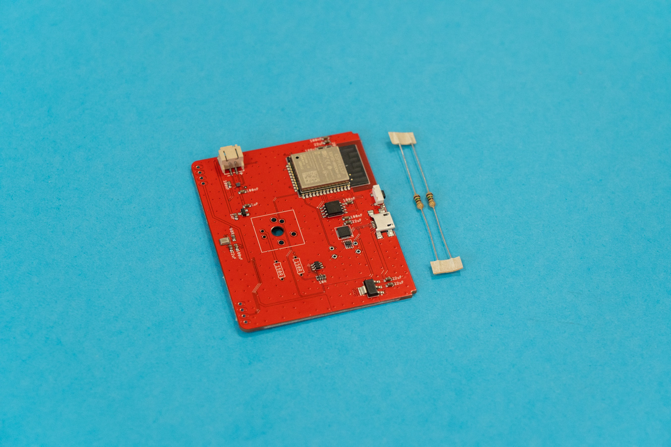 Main circuit board + 2 resistors