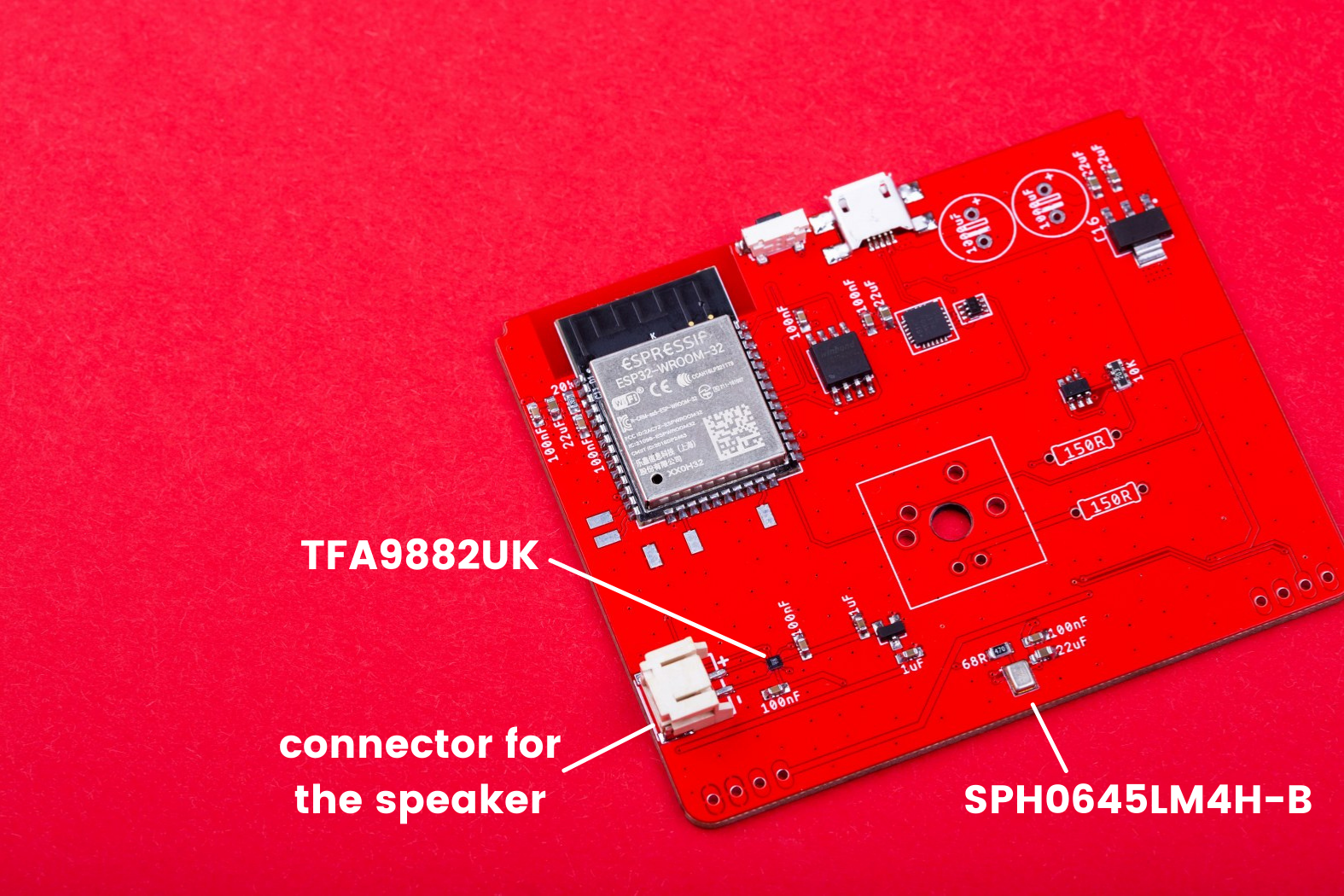 Components used for sound inputs and outputs