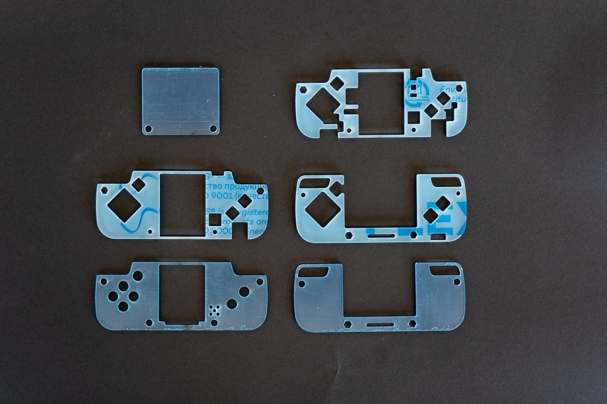 Protective casings come with a blue or white protective layer that needs to be peeled off